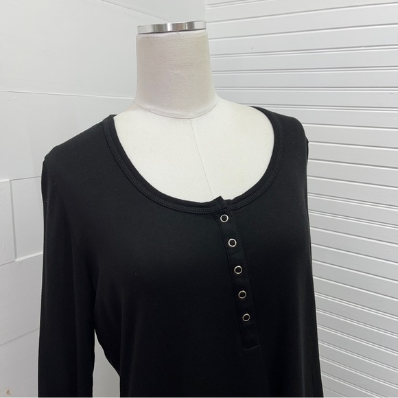 3/$20☀ Josie by Josie Natori Henley Pajama Top - Picture 2 of 8